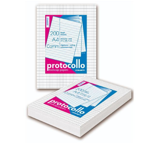 BLASETTI FOGLI PROTOCOLLO COMMERCIALE A4 CONF 200 FOGLI